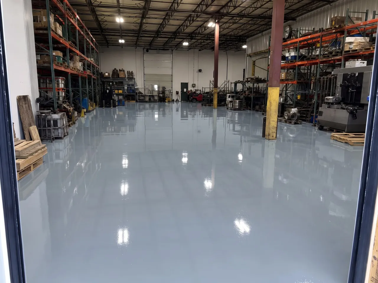 White Night Grey finish shown in the warehouse