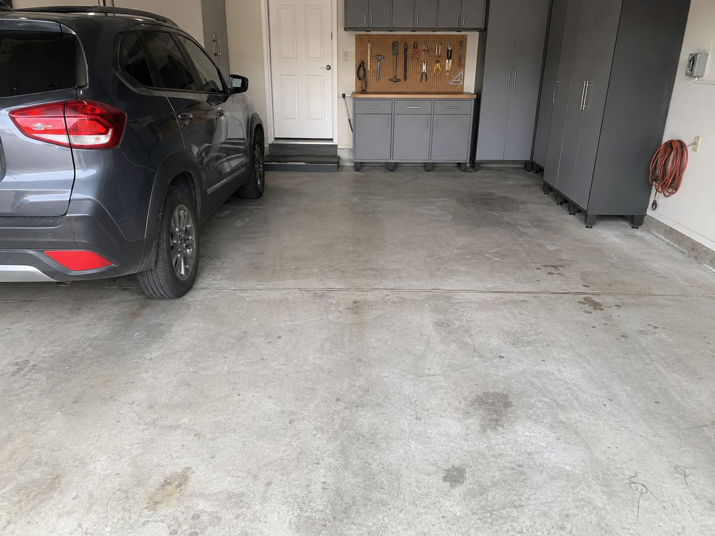 Garage before coating