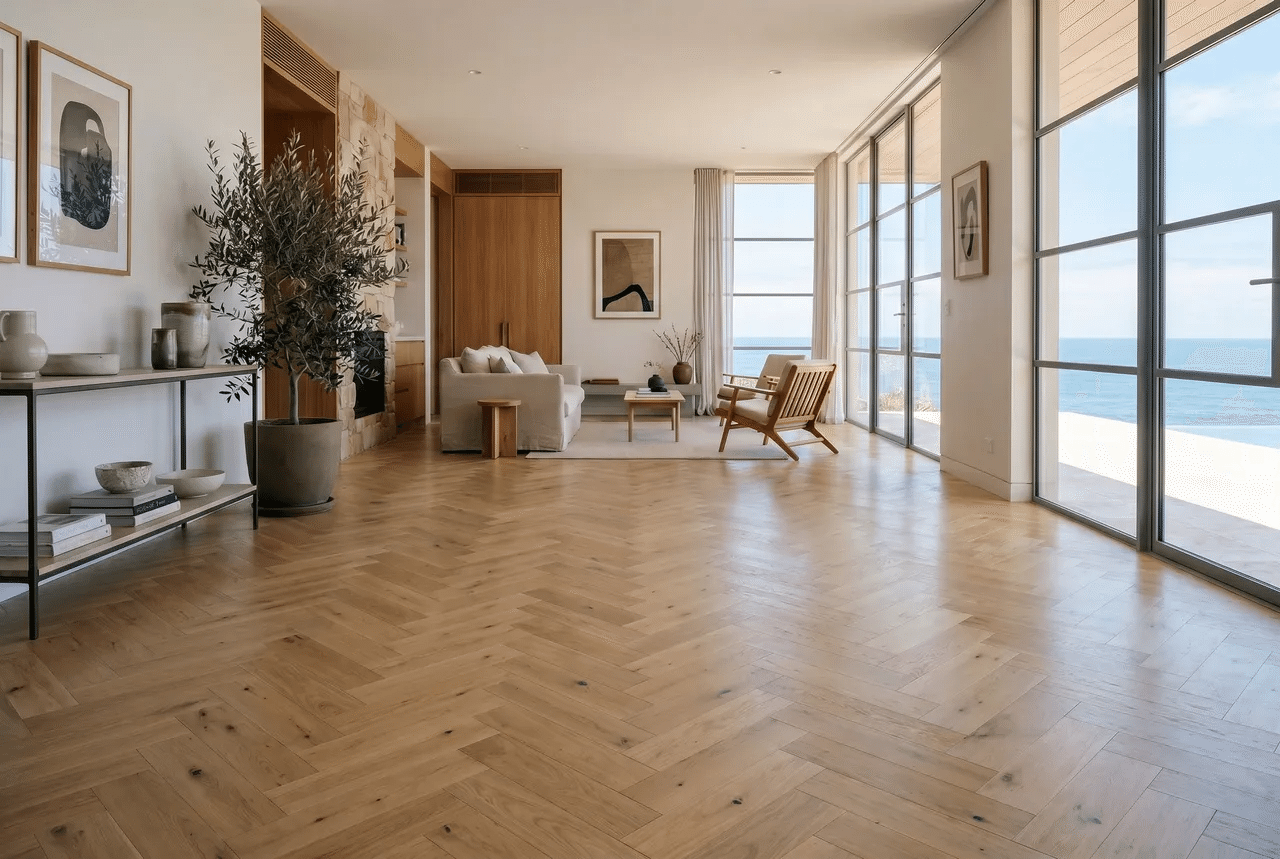 Oak herringbone room preview